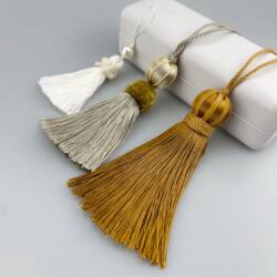 High-End Artificial Silk Tassel Curtains, Pillows, Home Curtain Headpieces, DIY Soft Decoration Accessories, Rope Trim, and Complete Accessories