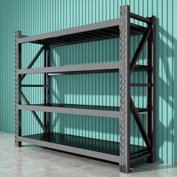 Warehouse Shelves, Storage Racks, Multi-Layer Floor-Standing Household Basement Storage Racks, Iron Shelves for Storing Sundries, Supermarket Display Racks