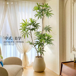 Simulated Peacock Wood Classy Accessible Luxury Indoor Living Room Sofa Side Decoration Office High-Quality Bionic Fake Green Plants
