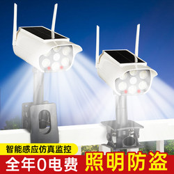 Solar Garden Light Outdoor Simulated Surveillance Camera Light Human Body Sensor Wall Light Home Super Bright Lighting Street Light