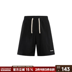 REDCHARCOAL red charcoal black moisture-absorbent quick-drying shorts men's summer sweat-wicking breathable sports pants casual trousers