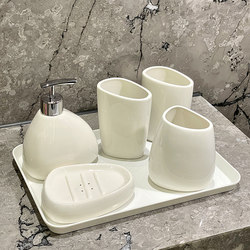 Bathroom Set, Four-Piece Ceramic Bathroom Set, Five-Piece Bathroom Set, Sample Product, Hotel Bathroom Supplies