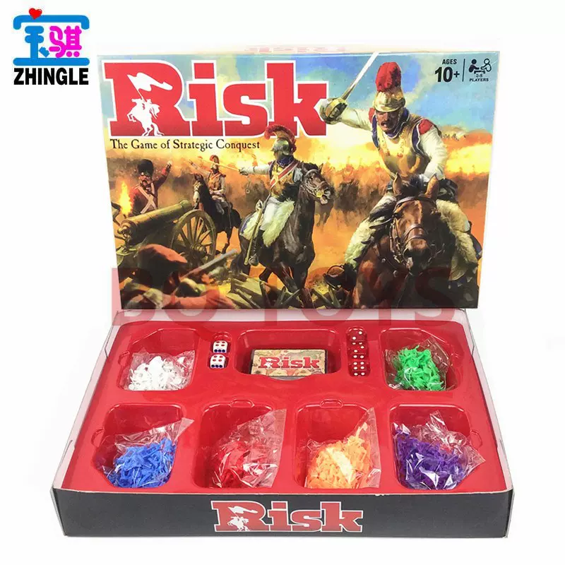 English RISK board card game英文桌游RISK大战役游戏战国风云-Taobao