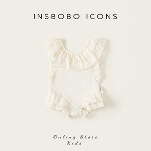 
Children's swimsuits, girls' swimsuits, summer 2025 new baby girl one-piece swimsuits, beautiful seaside summer children's clothing trend