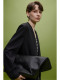 Three-color Lixueleisure high-end minimalist style collarless suit jacket commuting exquisite design top for women