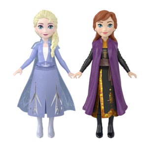 [Self -employed] Barbie doll Disney ice and snow mini sisters Aisa Anna girls pass the toy gift
