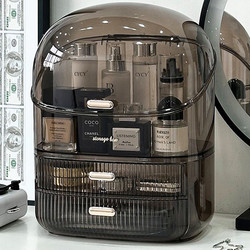 Cosmetics Storage Box Dust-Proof Transparent Skin Care Product Storage Box Light Luxury Cosmetics Makeup Cabinet Simple Desktop Storage