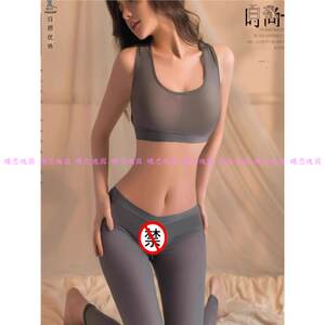 Bodybuilding slim high waist long yoga pants thin large size body shaping and leaking hips without taking off sexy shark pants home clothes for women
