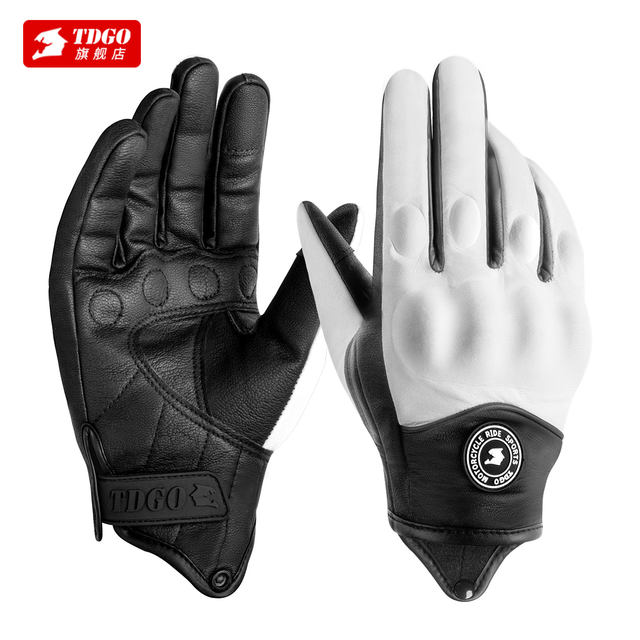 Motorcycle riding leather gloves, winter motorcycle rainstorm grade waterproof, windproof, cold-proof and warm equipment, universal for men in all seasons