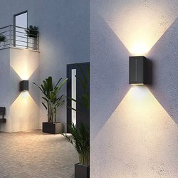 Waterproof Wall Lamp Solar-Powered Courtyard Outdoor Wall Washer New Model for Gate Villa Balcony Exterior Wall Terrace Light