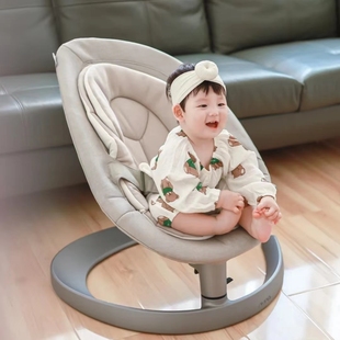 韩荨哄娃神器婴儿电动摇摇椅