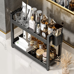 Bathroom Storage Rack, Multifunctional Shelf for Sink, Toilet, and Washroom, Placed Next to the Washbasin