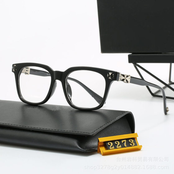 
25 new cross male gentleman business college student female personalized fashion blue light lens black transparent glasses frame