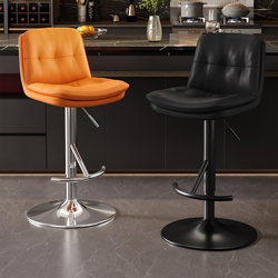 High Chair for Home Use, Island Bar Stool, Rotatable and Adjustable Height, Bar Chair for Commercial Use, Front Desk Cashier Counter, High Stool with Backrest