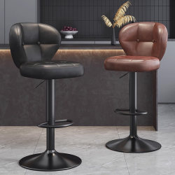 Bar Stool High Chair Home Adjustable Chair Light Luxury Bar Chair with Backrest Front Desk Cashier Bar Stool High Stool