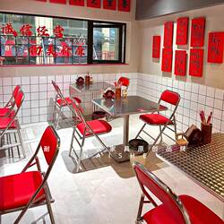 Hong Kong Style Tea Restaurant Stainless Steel Table Nostalgic Style Catering Malatang Food Stall Barbecue Shop Commercial Combination Table