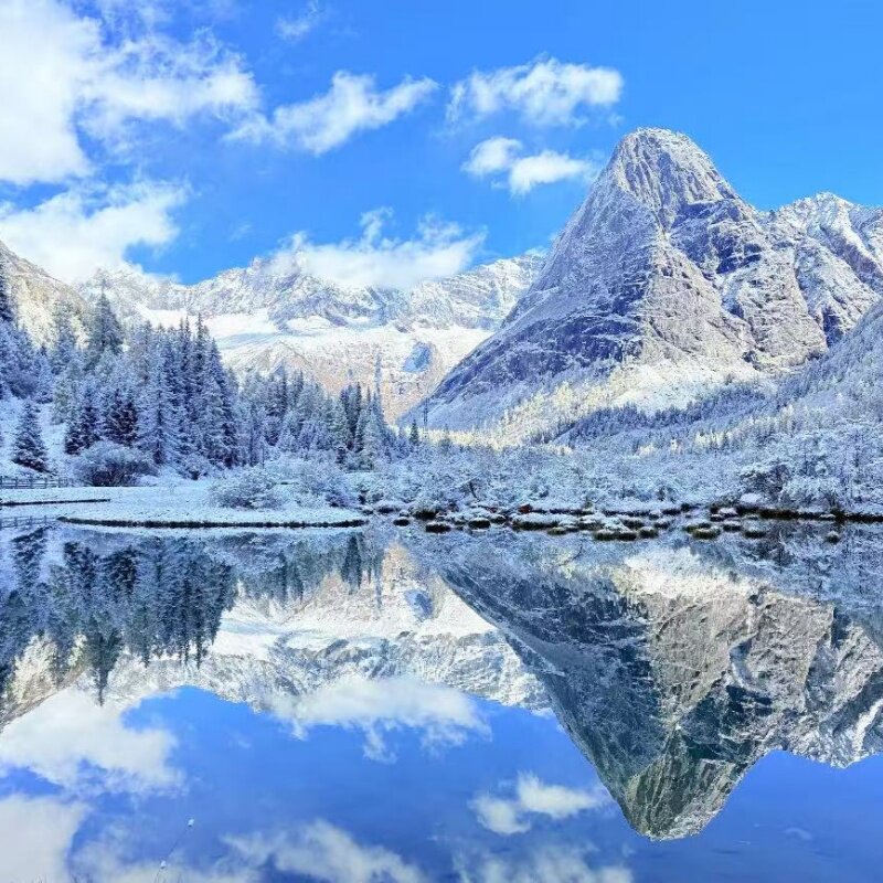 2-8人保姆车小团毕棚沟 四姑娘山 达古冰川纯玩二日游2天1晚跟团