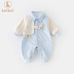 Baby Clothes, Spring Jackets, Baby Boy Jumpsuits, Spring and Autumn Outerwear, Fashionable and Stylish Rompers, Spring Crawling Suits for One-Year-Olds