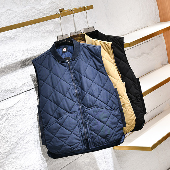 
Island country singles~couples style! Diamond quilting! Fashionable baseball collar for men and women in autumn and winter, comfortable and warm vest