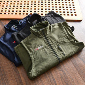 
Nordic beef! Warm inner lining! Foreign trade men's outdoor windproof standing collar vest vest vest for autumn and winter