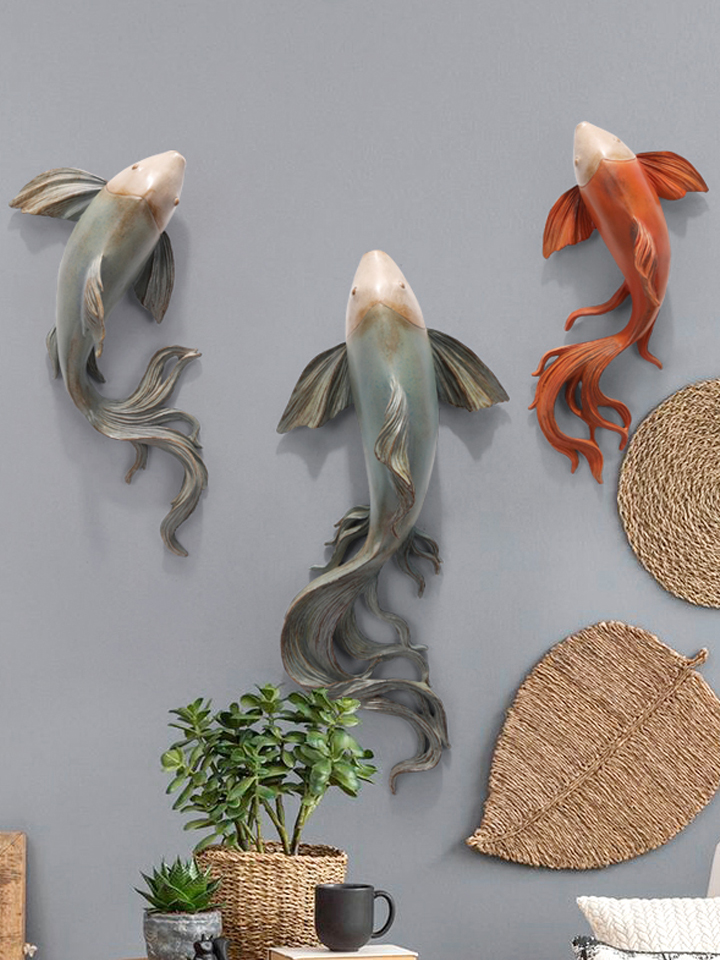 棕榈树 鱼类墙饰装饰品
