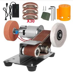 Best-Selling 110V/220V Electric Belt Grinder Woodworking Tool Set Belt Machine Sharpener