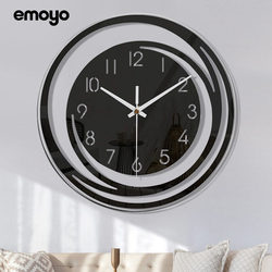 Aliexpress Hot-Selling New Simple Wall Clock, Elegant Decorative Digital Wall Clock for the Living Room, Floating Silent Clock