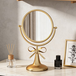 Makeup Mirror, Desktop, Light Luxury, High-End Feel, Master Bedroom Dressing Table, Dressing Mirror, Home Use, Rotatable, Large Mirror