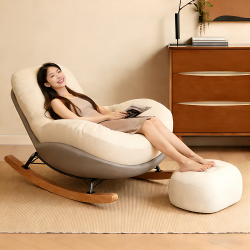 Lazy Sofa That Can Recline and Sleep, Lounge Chair, Rocking Chair, Balcony, Living Room, New Model, Comfortable for Long Sitting, Leisure Single Sofa