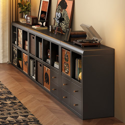 Steel Bookcase Floor-Standing Storage Rack Living Room Partition Eight-Compartment Cabinet Low Kindergarten Kalek Grid Cabinet Combination Bookshelf