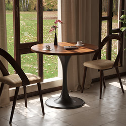 Round table simple household small apartment tulip medieval dining table coffee milk tea shop negotiation table leisure bar table