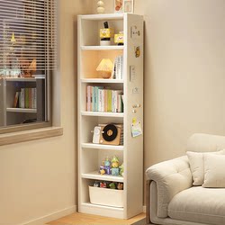 Steel Bookcase, Library Bookshelf, Living Room Storage Cabinet, Display Rack, Children's Picture Book Rack, Bedroom Storage Rack, Narrow