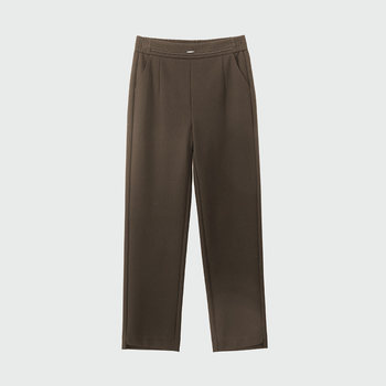 Appreciation of the years, middle-aged mother casual straight pants, fashionable large size elastic waist pants, spring clothes, new mother suit