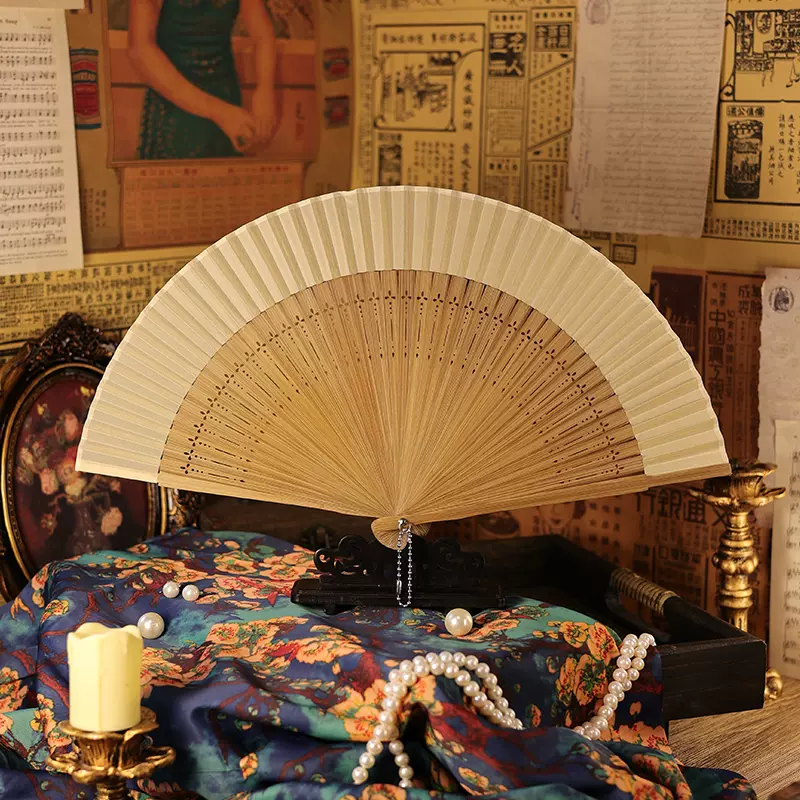 中国香木扇子 骨董品 50cm 扇子 【公式通販】