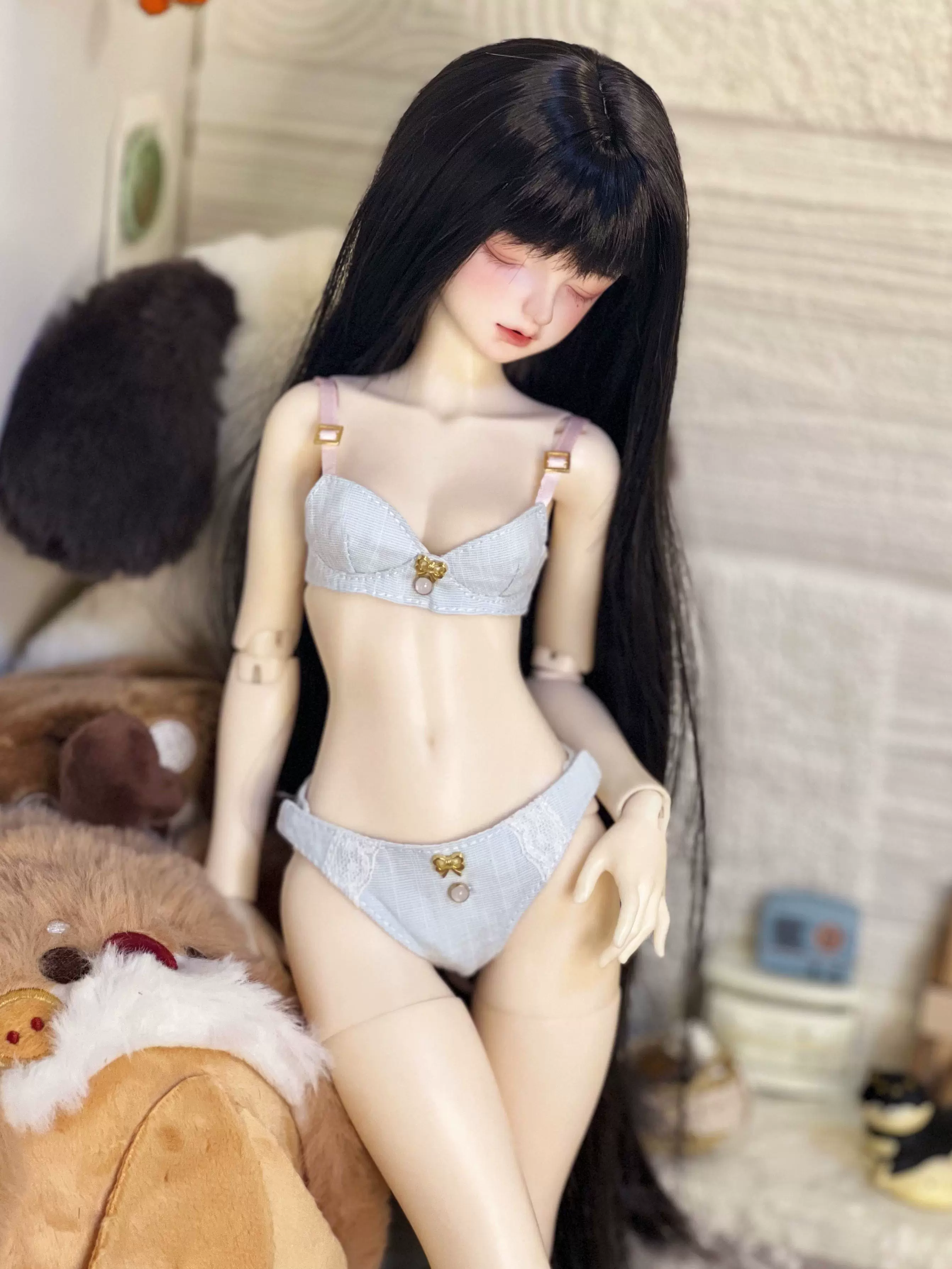 可娃衣少女内衣 少女| 青涩】 bjd四分内衣套装冬月娃衣普胖四，现货年后发货