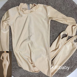 Children's One-Piece Gymnastics Suit, Adult Modern Dance Turtleneck Base Suit, Ballet Chinese Dance Body Suit, Art Test Practice Suit