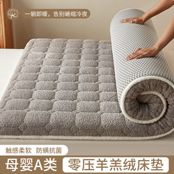 Winter Warm Lamb Wool Mattress Pad, Thickened Mattress Topper, Fleece Pad, Foldable Dormitory Mattress