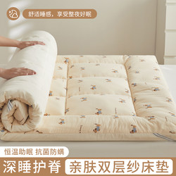 Class a Maternal and Infant Grade Double-Layer Gauze Mattress for Home Bedroom, Soft Cushion for Student Dormitory, Single Mat, Tatami Bed Mattress
