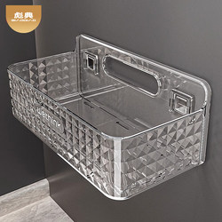 Bathroom Storage Rack, No-Drill Wall-Mounted Shelf for Bathroom, Shower, Washroom, Toilet, and Sink Organization