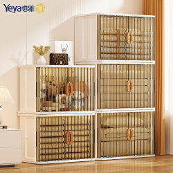 Yeya Foldable Clothes Storage Box, Large Capacity, Suitable for Everyone, Plastic Toy and Clothing Organizer, Bay Window Storage Cabinet