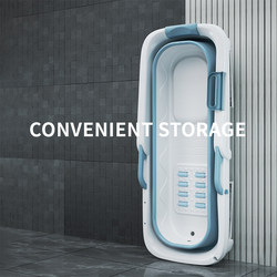 Household Folding Bathtub for Adults, Thickened Bath Tub, Full-Body Steam Bath Tub