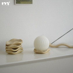 Muye Copyright Original Candle Holder Tray Ornament Decoration Niche High-End Jewelry Storage Photography Gift