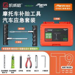 Kaiweige Motorcycle Quick Tire Repair Tool Set Air Pump Electric Vehicle Car Emergency Vacuum Tire Repair Strip