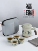 Tao Cheng một nồi bốn cốc trà du lịch bộ lớn bộ nhỏ di động du lịch ngoài trời trà nhanh cốc thiết bị cắm trại