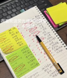 Fluorescent Sticky Notes, Colorful Reusable Sticky Notes, Sticky Note Paper for Students, Memo Paper, Sticky Note Paper