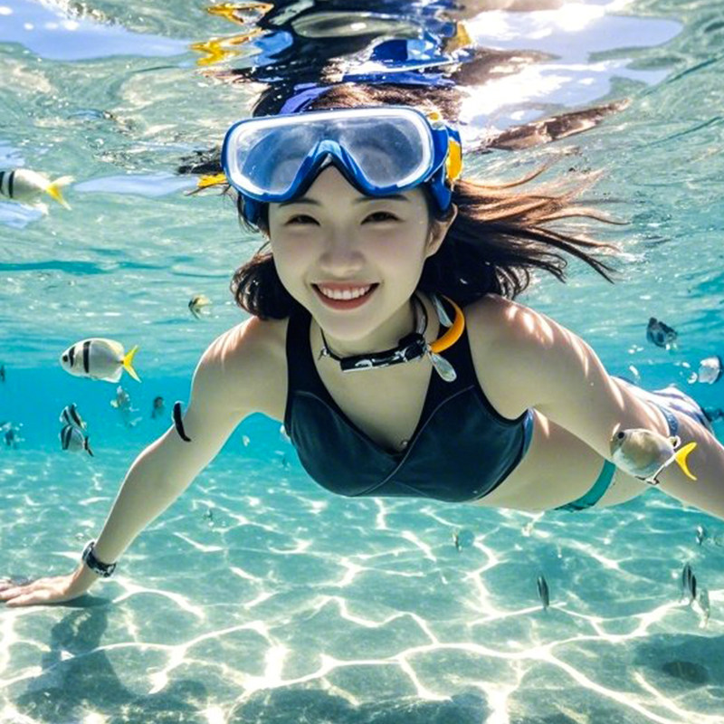 海南万宁旅游加井岛1日游日月湾洲仔岛神州半岛浮潜海钓冲浪赶海