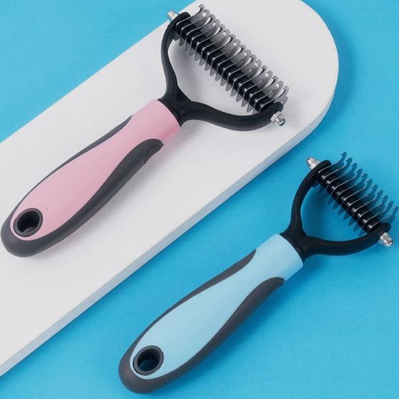 
Pet comb universal stainless steel dog knotting comb cleaning comb hair remover cat grooming comb supplies