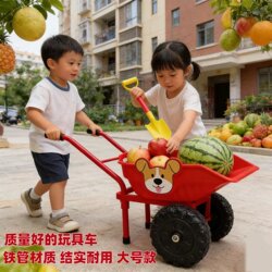 Children's Stroller, Hand-Pulled Cart, Baby Snow Pusher, Bulldozer, Beach Cart, Dump Truck, Snow and Sand Transporter