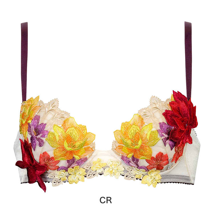 Japan -made SALUTE exquisite embroidery gathered bras 30g comfortable ...