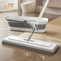 Taitai Le Mop for Home Use, One-Sweep Clean 2025 New Model, Flat Mop, No Hand Washing Needed, Wood Floor Lazy Mop, Floor Cleaning Magic Tool